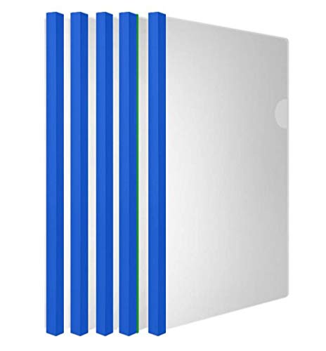 A4 File Organizer Premium Report Covers with Sliding Bar Transparent Resume Presentation File Folders Organizer Binder for A4 Size Paper 5 Colors 10 Pcs Accordion Folder for Work Office Organization